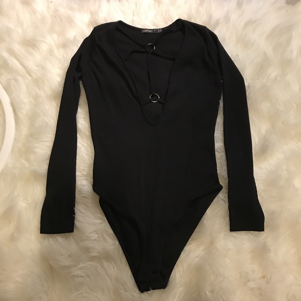 Boohoo black sexy bodysuit